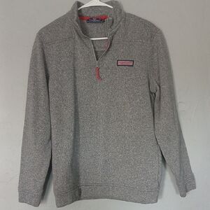 Vineyard Vines Women's Gray Zip Up Sweater